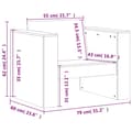 Miniatyrbilde 10 av 11: vidaXL Hagesofagruppe 2 deler hvit heltre furu