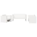 Miniatyrbilde 2 av 11: vidaXL Hagesofagruppe 2 deler hvit heltre furu