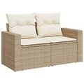 Miniatyrbillede 2 af 11: vidaXL sofasæt til haven 13 dele med hynder polyrattan beige