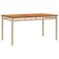 Miniatyrbilde 4 av 9: vidaXL Hagespisegruppe med puter 3 deler beige polyrotting