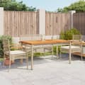 Miniatyrbilde 1 av 11: vidaXL Hagespisegruppe med puter 5 deler polyrotting beige