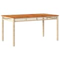 Miniatyrbilde 6 av 11: vidaXL Hagespisegruppe med puter 4 deler beige polyrotting