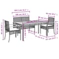 Miniatyrbilde 10 av 11: vidaXL Hagespisegruppe med puter 4 deler beige polyrotting