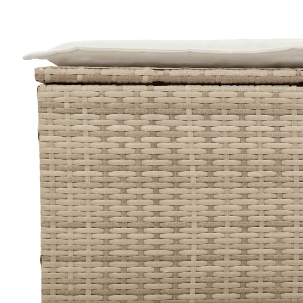 vidaXL sofasæt til haven 3 dele med hynder polyrattan beige