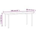Miniatyrbilde 9 av 10: vidaXL Hagespisegruppe med puter 5 deler polyrotting beige