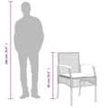 Miniatyrbilde 10 av 10: vidaXL Hagespisegruppe med puter 5 deler polyrotting beige