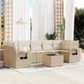 Miniatyrbillede 2 af 11: vidaXL sofasæt til haven 8 dele med hynder polyrattan beige