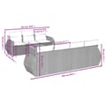 Miniatyrbillede 8 af 11: vidaXL sofasæt til haven 8 dele med hynder polyrattan sort
