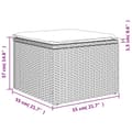 Miniatyrbillede 10 af 11: vidaXL sofasæt til haven 7 dele med hynder polyrattan beige