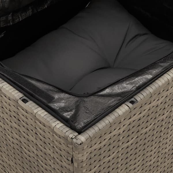 vidaXL sofasæt til haven 14 dele med hynder polyrattan grå