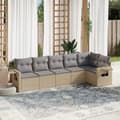 Miniatyrbillede 11 af 11: vidaXL sofasæt til haven 6 dele med hynder polyrattan beige