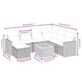 Miniatyrbillede 5 af 5: vidaXL havesofasæt 8 dele med hynder polyrattan beige