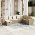 Miniatyrbillede 2 af 4: vidaXL sofasæt til haven 8 dele med hynder polyrattan beige