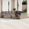 Miniatyrbillede 11 af 11: vidaXL havesofasæt 12 dele med hynder polyrattan beige