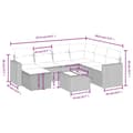 Miniatyrbillede 2 af 3: vidaXL sofasæt til haven 8 dele med hynder polyrattan beige