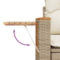Miniatyrbillede 9 af 11: vidaXL sofasæt til haven 11 dele med hynder polyrattan beige