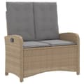 Miniatyrbillede 4 af 11: vidaXL spisebordssæt til haven 4 dele med hynder polyrattan beige