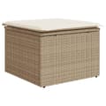 Miniatyrbilde 5 av 11: vidaXL Hagesofagruppe med puter 11 deler beige polyrotting