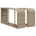 Miniatyrbilde 7 av 11: vidaXL Hagesofagruppe med puter 11 deler beige polyrotting