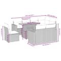 Miniatyrbillede 2 af 3: vidaXL sofasæt til haven 9 dele med hynder polyrattan sort