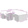 Miniatyrbillede 4 af 4: vidaXL sofasæt til haven 9 dele med hynder polyrattan sort