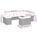 Miniatyrbillede 2 af 3: vidaXL sofasæt til haven 12 dele med hynder polyrattan brun