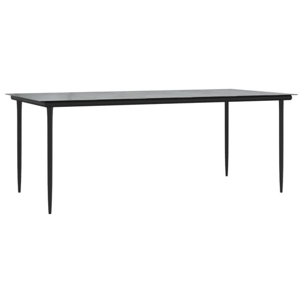 vidaXL Hagespisegruppe med puter 9 deler polyrotting beige