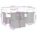 Miniatyrbillede 2 af 3: vidaXL sofasæt til haven 5 dele med hynder polyrattan sort