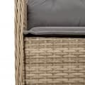 Miniatyrbillede 5 af 8: vidaXL spisebordssæt til haven 7 dele med hynder polyrattan beige