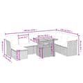 Miniatyrbillede 2 af 3: vidaXL sofasæt til haven 9 dele med hynder polyrattan sort