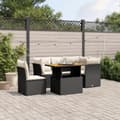 Miniatyrbillede 3 af 3: vidaXL sofasæt til haven 5 dele med hynder polyrattan sort