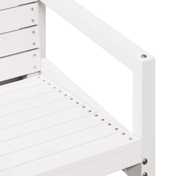 vidaXL 3-osainen Puutarhasohvasarja valkoinen täysi mänty