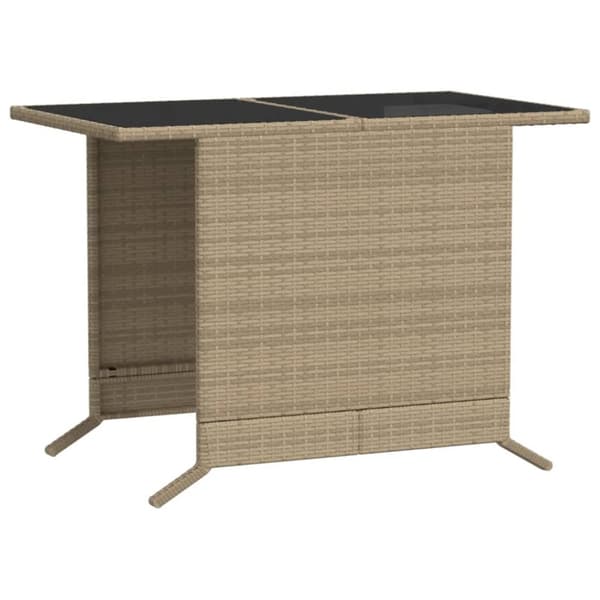 vidaXL bistrosæt til haven 3 dele med hynder polyrattan blandet beige