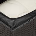 Miniatyrbillede 8 af 11: vidaXL sofasæt til haven 5 dele med hynder polyrattan sort