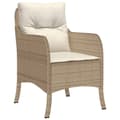 Miniatyrbillede 2 af 8: vidaXL spisebordssæt til haven 7 dele med hynder polyrattan beige