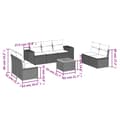 Miniatyrbillede 4 af 4: vidaXL sofasæt til haven 8 dele med hynder polyrattan sort