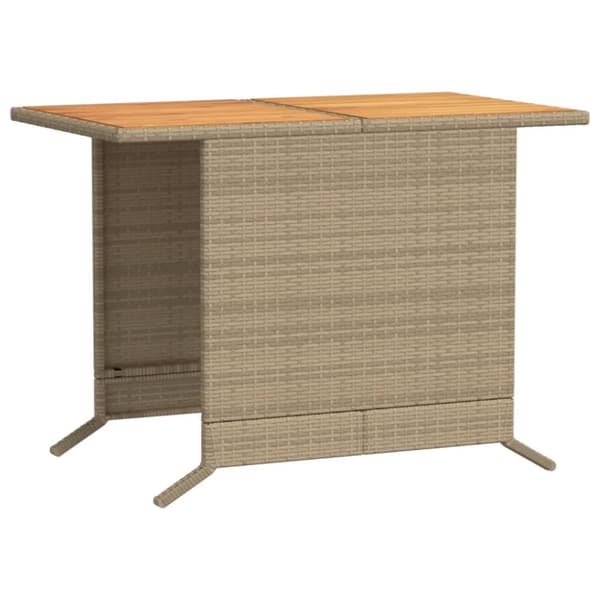 vidaXL bistrosæt til haven 3 dele med hynder polyrattan beige