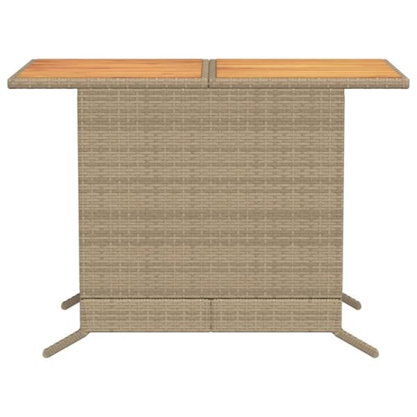 vidaXL bistrosæt til haven 3 dele med hynder polyrattan beige