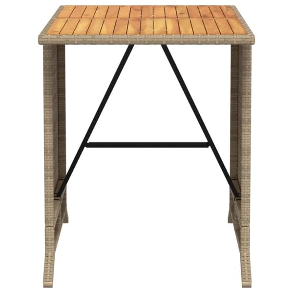 vidaXL bistrosæt til haven 3 dele med hynder polyrattan beige