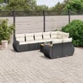 Miniatyrbillede 2 af 4: vidaXL sofasæt til haven 9 dele med hynder polyrattan sort