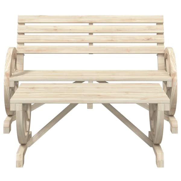 vidaXL Hagesofagruppe 4 deler heltre gran