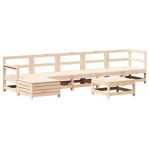 vidaXL Hagesofagruppe 7 deler heltre furu