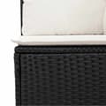 Miniatyrbillede 9 af 11: vidaXL sofasæt til haven 10 dele med hynder polyrattan sort