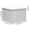Miniatyrbillede 11 af 11: vidaXL sofasæt til haven 10 dele med hynder polyrattan brun