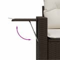 Miniatyrbillede 5 af 11: vidaXL sofasæt til haven 6 dele med hynder polyrattan brun