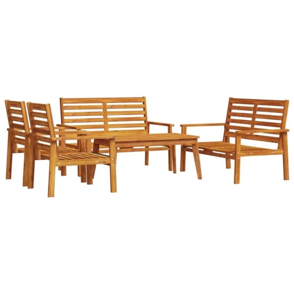 vidaXL Hagesofagruppe 5 deler heltre akasie