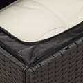 Miniatyrbillede 9 af 11: vidaXL sofasæt til haven 5 dele med hynder polyrattan sort