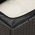 Miniatyrbillede 9 af 11: vidaXL sofasæt til haven 11 dele med hynder polyrattan sort