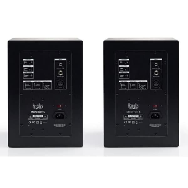 HERCULES Högtalarmonitor 5 - 2 gånger 80 watt RMS - 160 watt toppeffekt - Bi-förstärkning LF50 watt och HF 30 watt