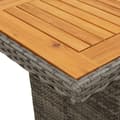 Miniatyrbillede 6 af 9: vidaXL spisebordssæt til haven 7 dele med hynder polyrattan grå
